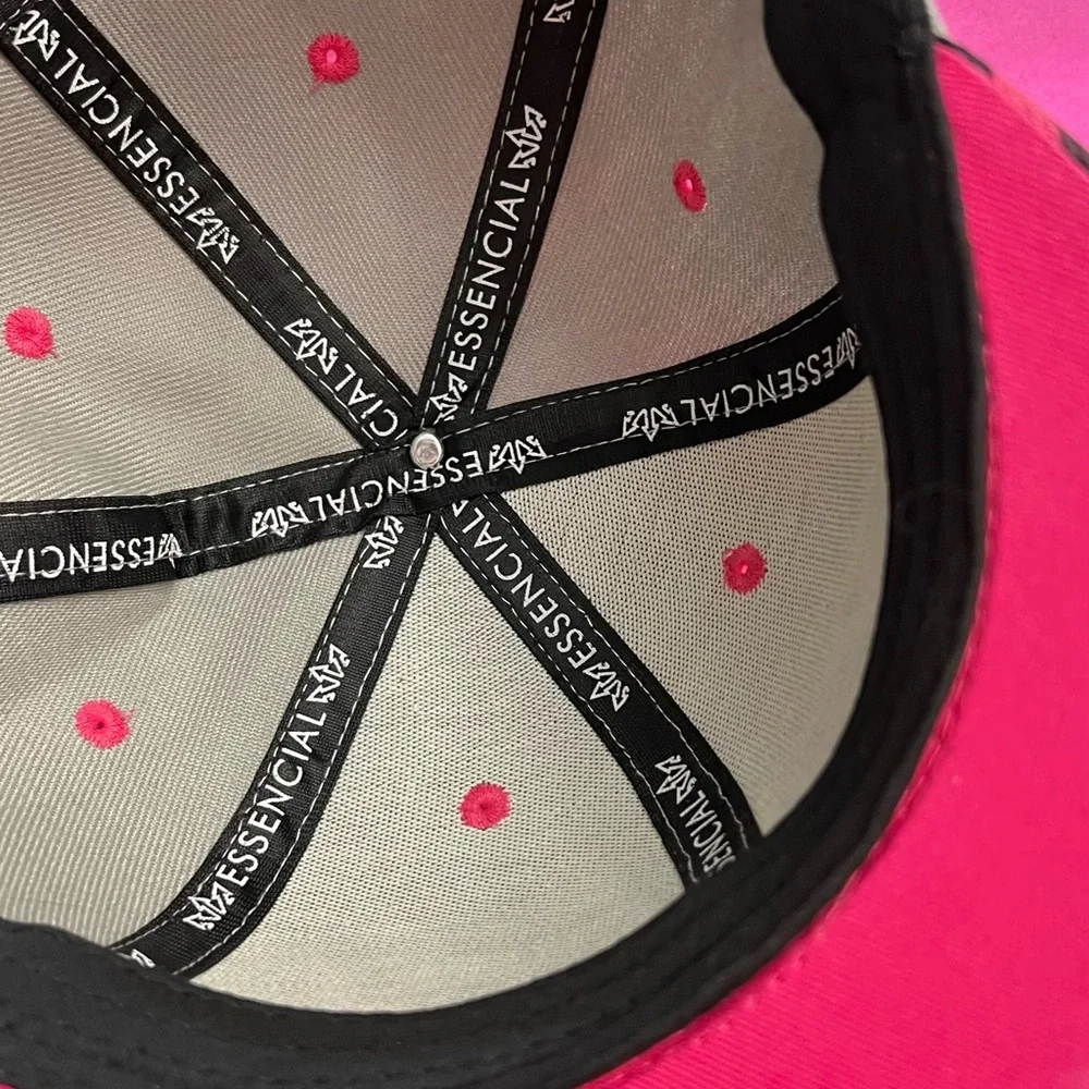 Baseball hat. Pink and gray With animal print - Picture 4 of 4